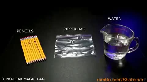Amazing Science Tricks Using Liquid, part 3 (No leak magic bag)