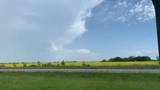 Summer storm rainbow