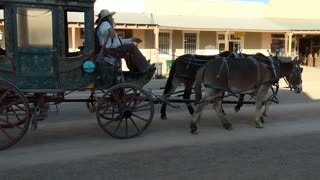 Tombstone Arizona ghost town Horse drawn carriage