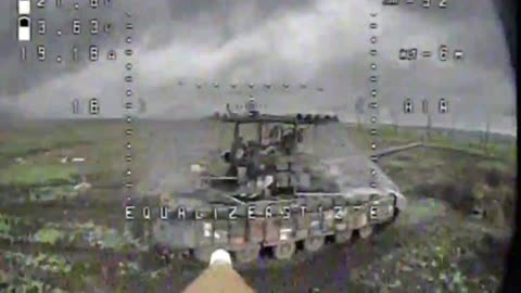 Russian T-64BV taken out by FPV drones