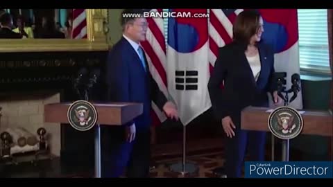 kamala harris disrespects the leader of south Korea