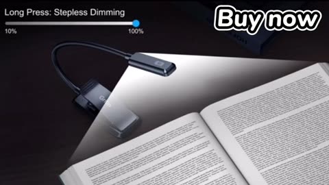 Gritin 9 LED Rechargeable Book Light for Reading in Bed - Eye Caring 3 Color Temperatures