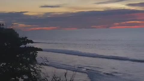 Panorama sebja di pantai