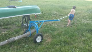 my son doing his chores