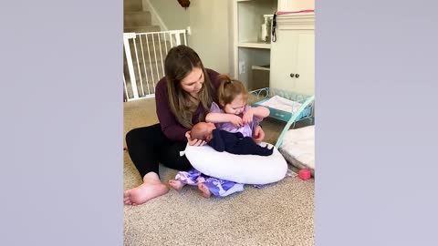 Cute babies with siblings compilation.