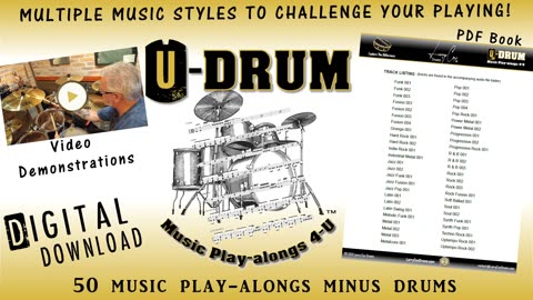 Music minus the drums is an excellent practice tool!