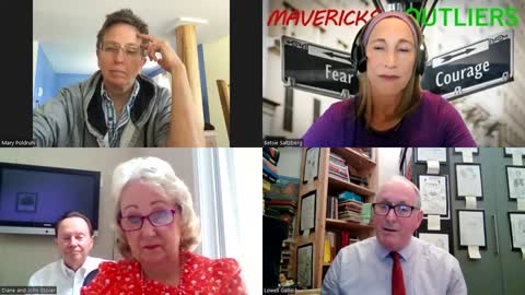 R&B Monthly Seminar: "Mavericks and Outliers" (Episode #4 -- Wednesday, July 13th, 2022/Tammuz 15, 5782). Chair: Betsie Saltzberg. Guest Speakers: J. Broadbent, M. Poldruti, D.R. Roberts, J. and E. Stover