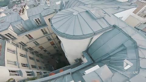 POV roof parkour in Paris