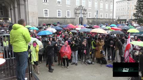 Journal Cafè TV: Demo Salzburg 13.12.20 Star-Ärztin Dr. Konstantina Rösch