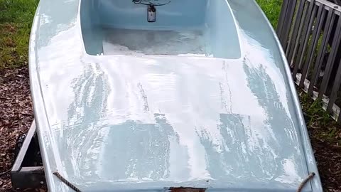 Laser Sailboat Gets a Much Needed Bath