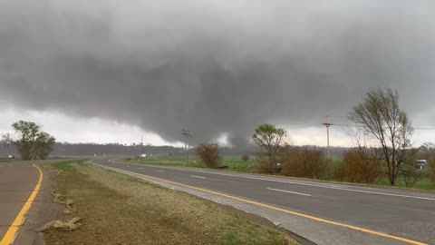 Multi-Vortex Tornado Forming Near Omaha