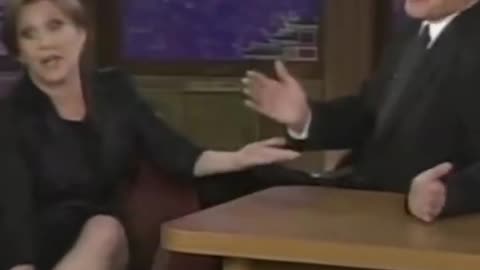 Craig Ferguson flirts saucily with 💕 Carrie Fisher about her father and Elizabeth Taylor💕 #shorts