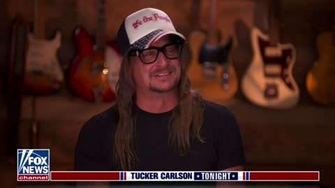 Kid Rock tells Tucker Carlson about his "Let's Go Brandon Edition" Rolls-Royce with a Waffle House license plate holder