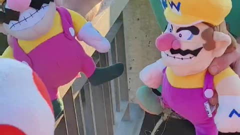 Wario Goes Bungee Jumping Off A Bridge