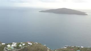 Drone flight above house in St. Thomas