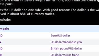 Types of currency pair