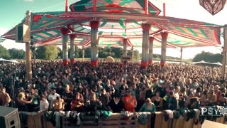 Dj Ace Ventura spinning at Psy-Fi Festival 2017