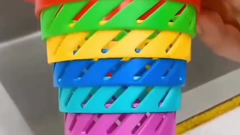 Little Monster Colorful Foldable Sink Strainer Basket 🌀🌈