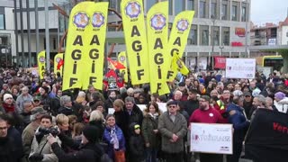 Protesta contra la ultraderecha en Hanau tras atentado xenófobo