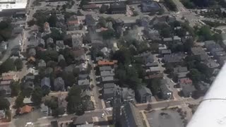 Shannon and I Flying Over BSU