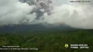 Erupción del volcán Merapi