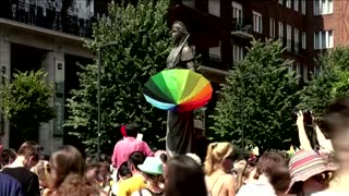 Hungarians march against anti-LGBTQ law for Pride