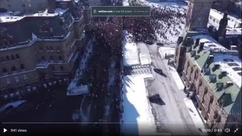 Canadian freedom fighter truckers arrive in Ottawa, Great coverage