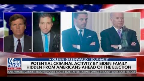 Greenwald on Tucker: Media Handing of Biden Corruption Story "Historic Crime and a Disgrace