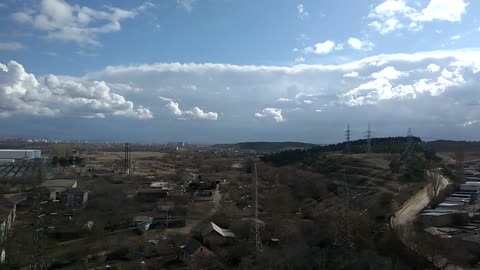 Clouds over the city.