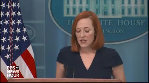 White House press secretary Jen Psaki holds news briefing