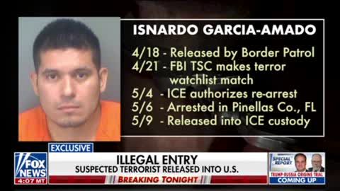 Suspected Terrorist released into the state of Florida by Biden*