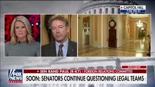 Rand Paul reacts to Justice Roberts censoring his question at Senate impeachment trial
