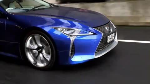 Dynamic experience of the 2021 Lexus LC500h Morpho Blue Special Edition