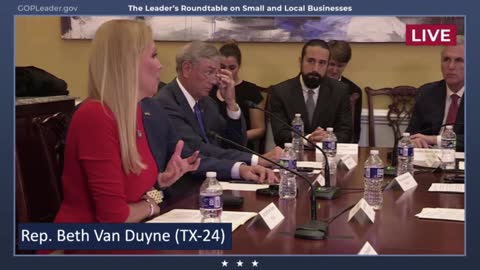 Rep. Van Duyne Joins Leader McCarthy for a Roundtable on the Democrats' Socialist Spending Spree