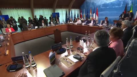 Visuals from Plenary Session at G7 Summit in Germany