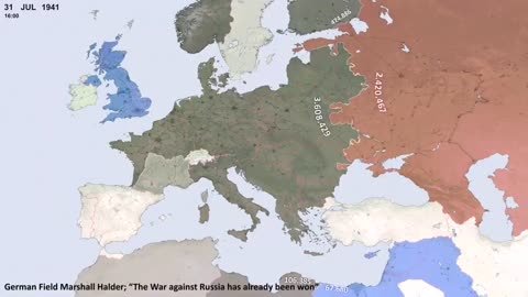 World War II Every Day with Army Sizes