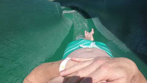 GoPro on a waterslide