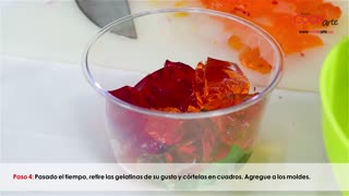 Receta Cocinarte: Flan de leche con gelatinas