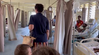 Family Visits Patients at the Haus Sik (Hospital) in Papua New Guinea