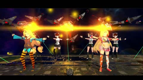 Anime Dancers! Unity Chans ThunderSpace Collaboration! (Without Mist)