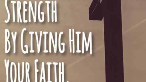Receive God's Strength