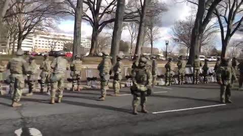 Troops turn there backs on Biden