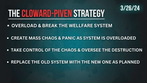 Cloward-Piven: Overload Through Immigration