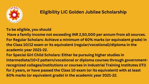 Benefits of LIC Golden Jubilee Scholarship in Tamil Nadu