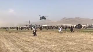 U.S. Apache Helicopters Needed to Clear Runway of Desperate Afghans Fleeing in Terror