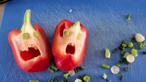 freaked out red peppers