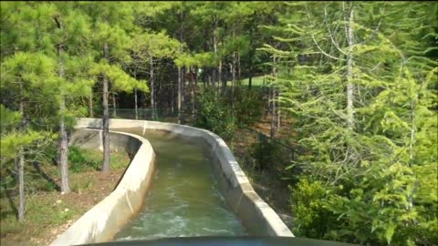 Alabama Adventure Log Ride - Woodchuck Run POV