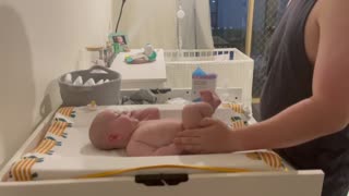 Baby Gets Super Excited With Red Pringles Can