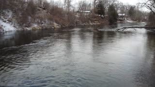 Drone Flight River Tour - Muskegon