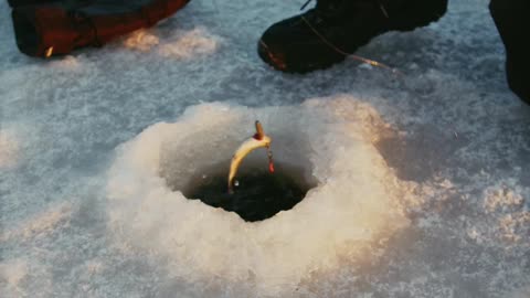 Ice fishing video